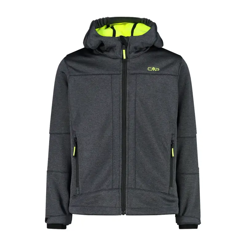 Giacca impermeabile con cappuccio fisso per bambini CMP