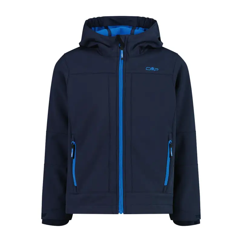 Giacca impermeabile con cappuccio fisso per bambini CMP