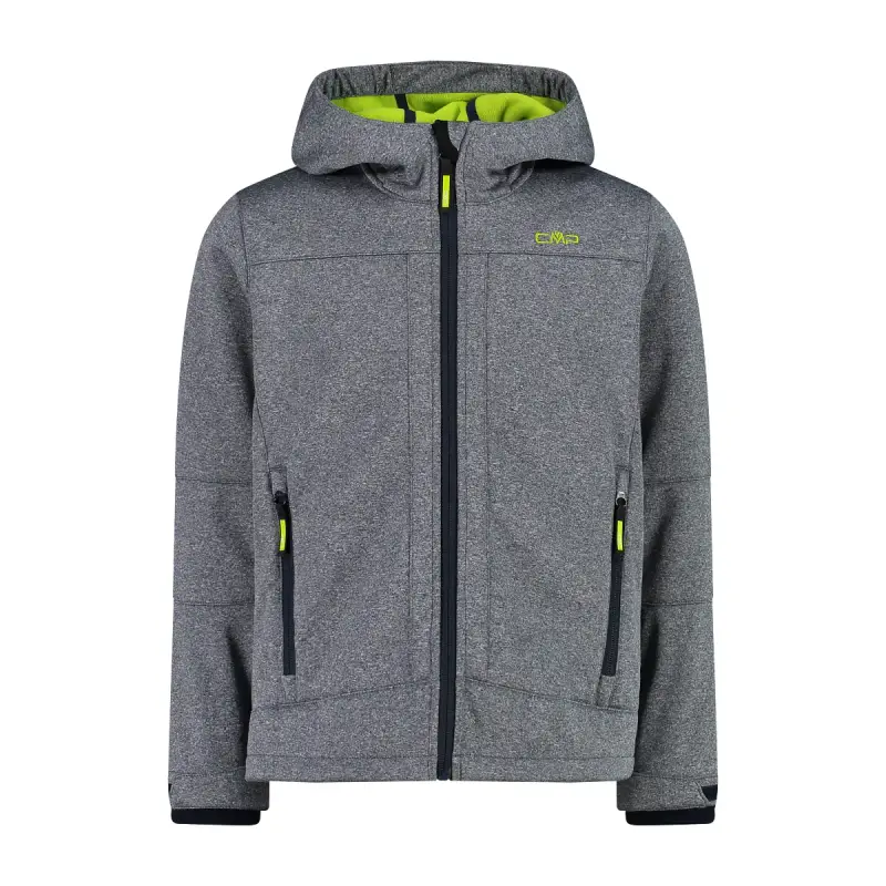 Giacca impermeabile con cappuccio fisso per bambini CMP