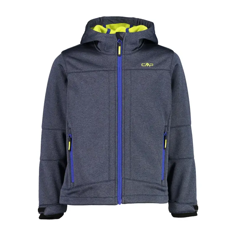 Giacca impermeabile con cappuccio fisso per bambini CMP