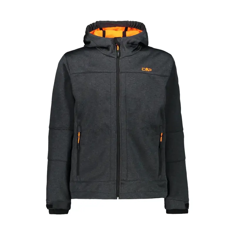 Giacca impermeabile con cappuccio fisso per bambini CMP