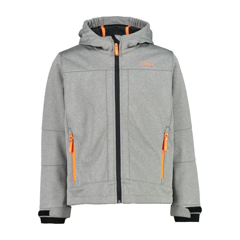 Giacca impermeabile con cappuccio fisso per bambini CMP