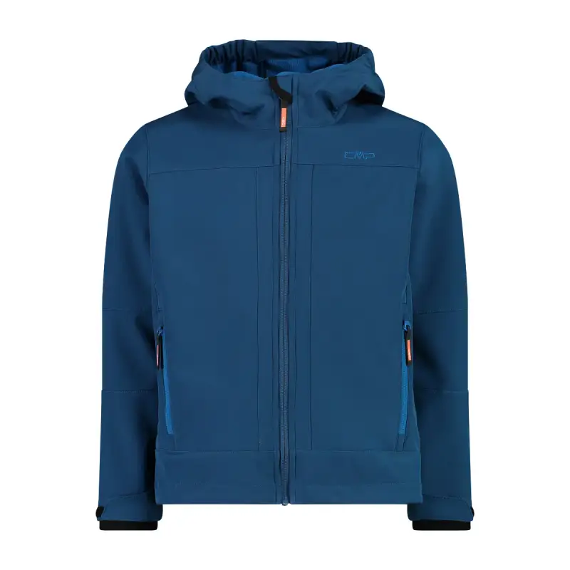 Giacca impermeabile con cappuccio fisso per bambini CMP