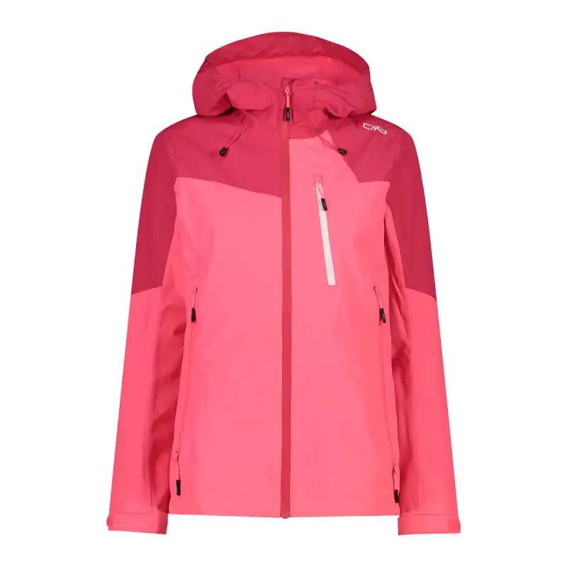 Giacca impermeabile donna con cappuccio fisso CMP