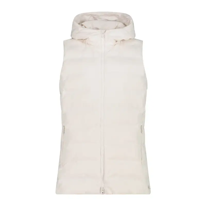 Gilet imbottito con cappuccio e zip donna CMP