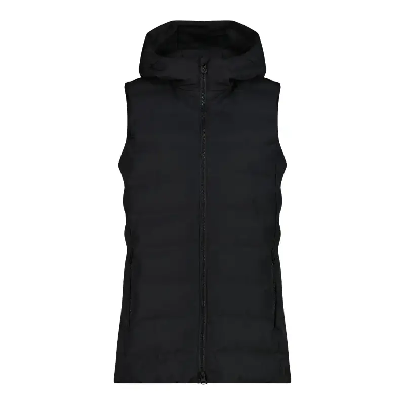 Gilet imbottito con cappuccio e zip donna CMP
