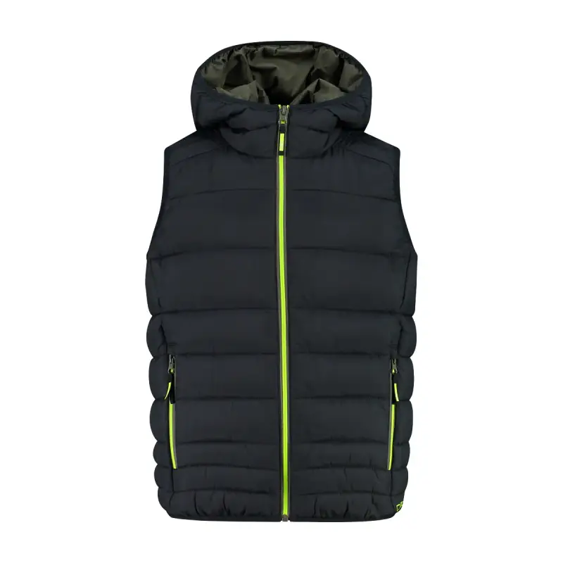 Gilet imbottito con cappuccio per bambini CMP