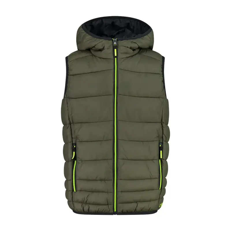 Gilet imbottito con cappuccio per bambini CMP