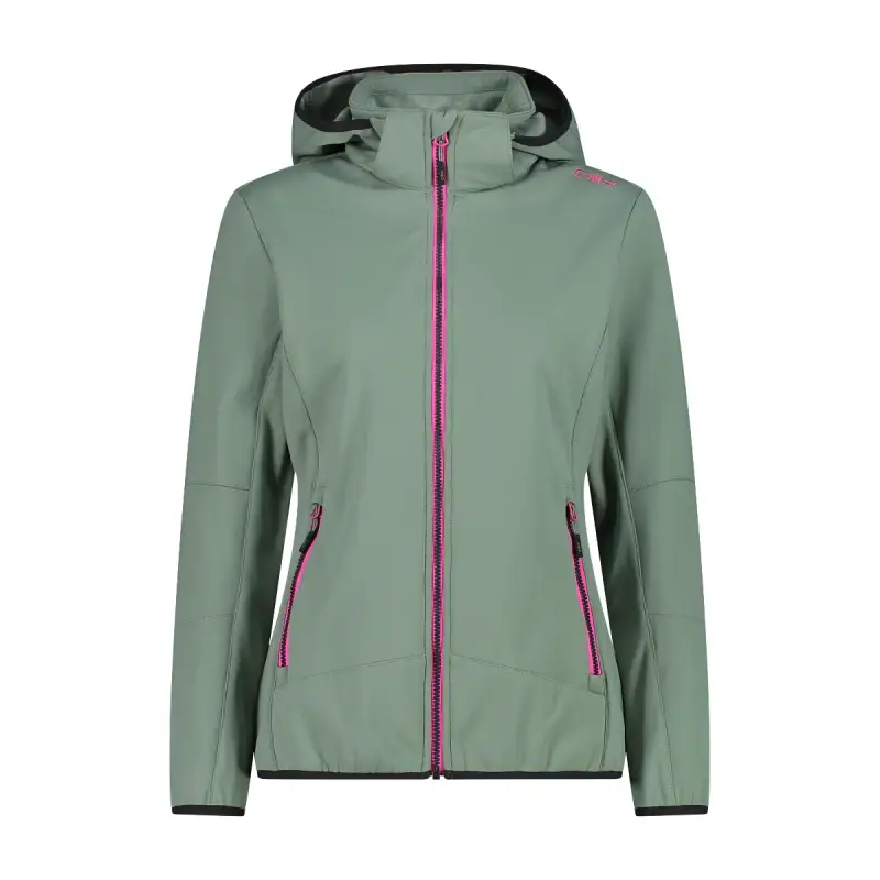 Impermeabile con cerniera con cappuccio da donna CMP