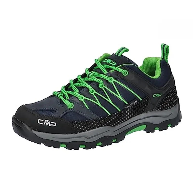 CMP Kids Rigel Low Trekking Shoes Kids Wp, Scarpe da trekking Unisex - Bambini e ragazzi, B.Blue-Gecko, 40 EU