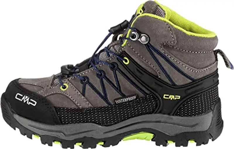 CMP Kids Rigel Mid Trekking Shoes Wp, Scarpe da trekking Unisex - Bambini e ragazzi, Graffite Marine 35UD, 37 EU miniatura 2