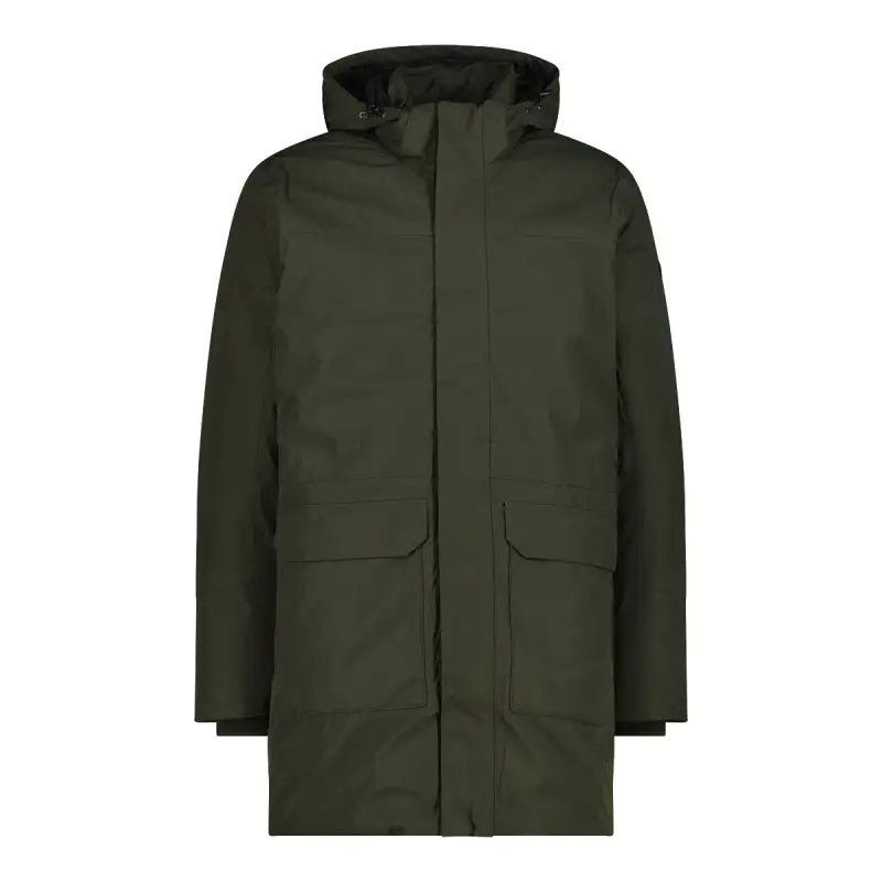 Parka con cappuccio zipato CMP