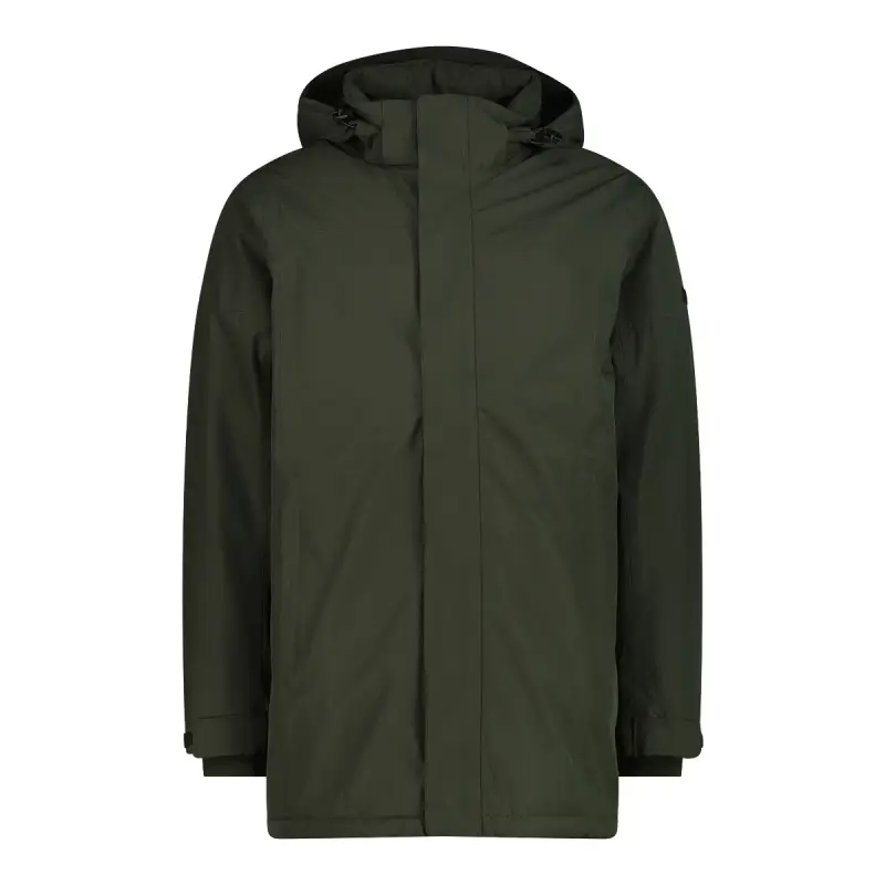 Parka con zip e cappuccio fisso CMP
