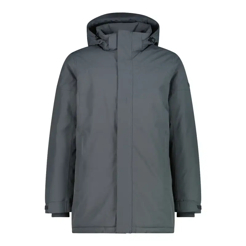 Parka con zip e cappuccio fisso CMP