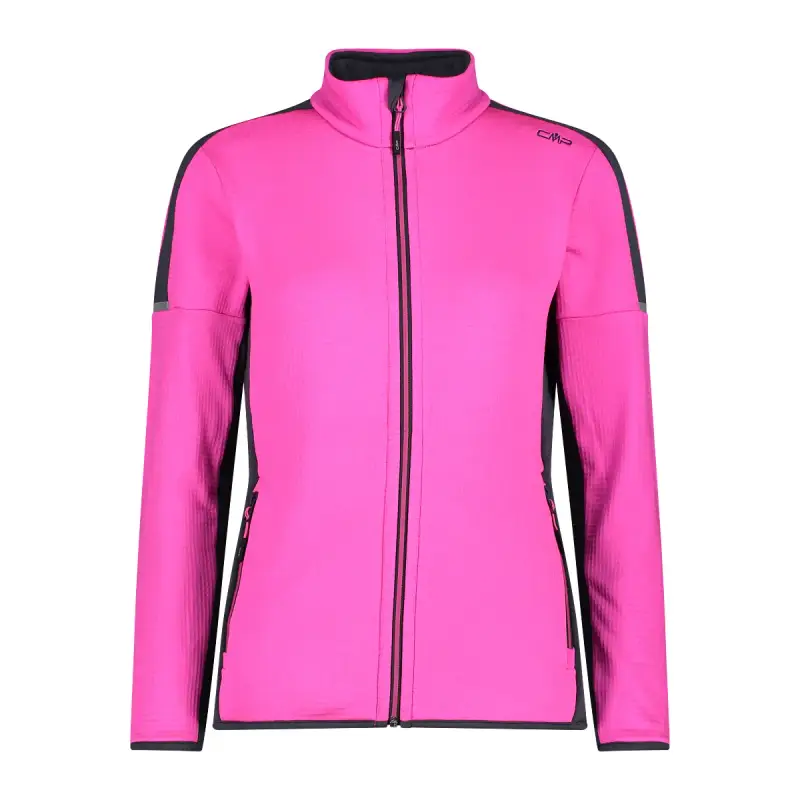 Pile donna con mezza zip CMP