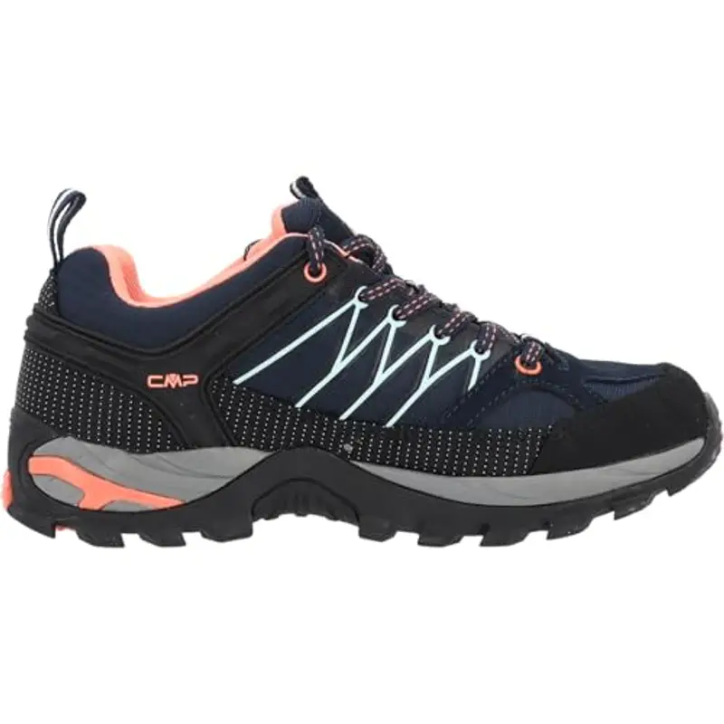 CMP Rigel Low Wmn Trekking Shoe Wp, Scarpe da trekking Donna, B.Blue-Giada-Peach, 40 EU miniatura 3