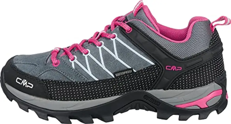 CMP Rigel Low Wmn Trekking Shoes Wp, Scarpe da trekking Donna, Grey-Fuxia miniatura 2
