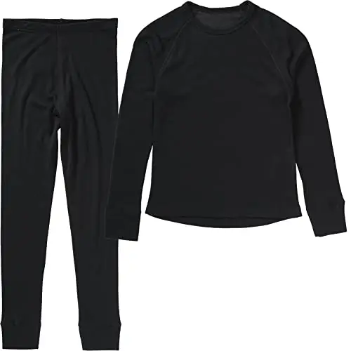 CMP Set Intimo Maglia-Pantalone da Bambini, Nero, 176