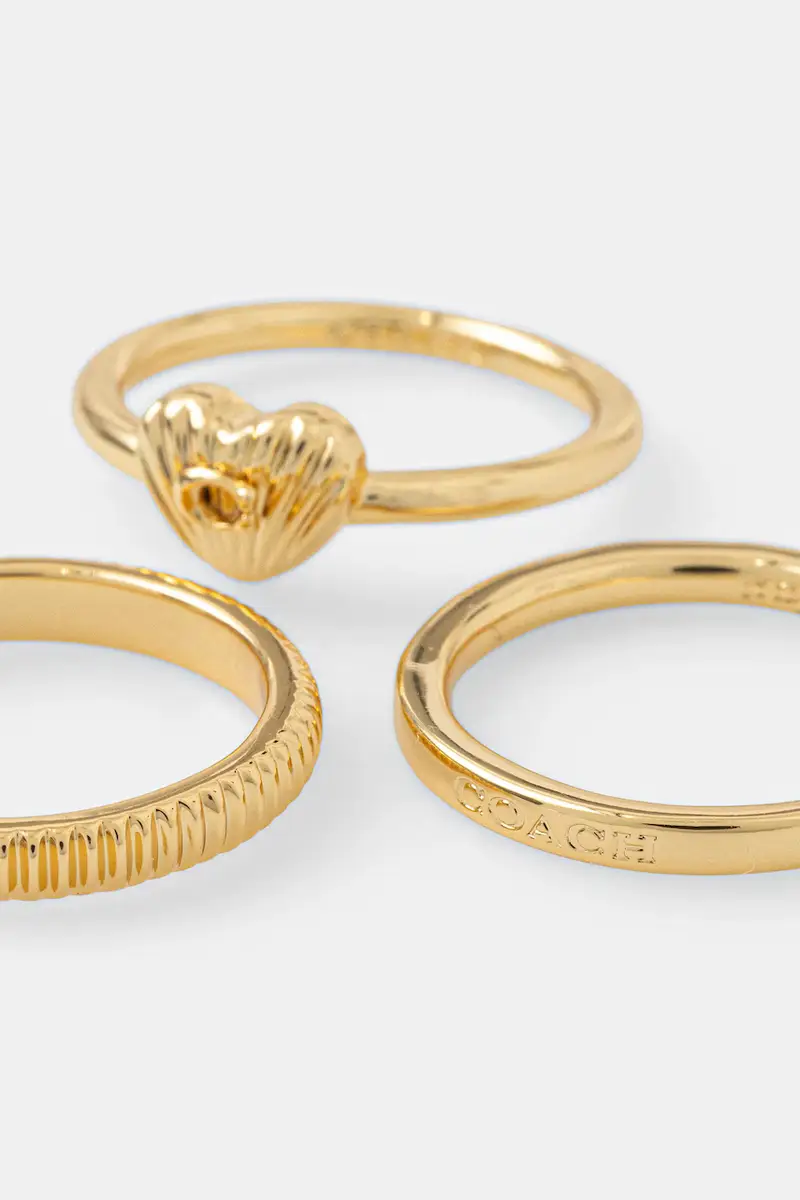 anello pacco da 3 37527627GLD710 Oro miniatura 2