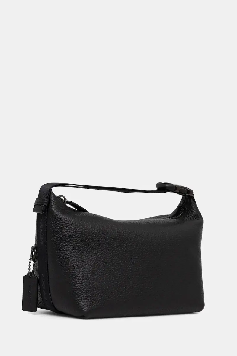 astuccio per trucchi in pelle colore nero CAN36 miniatura 2