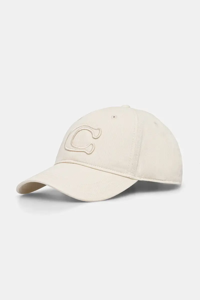 Coach Berretto da baseball in cotone beige