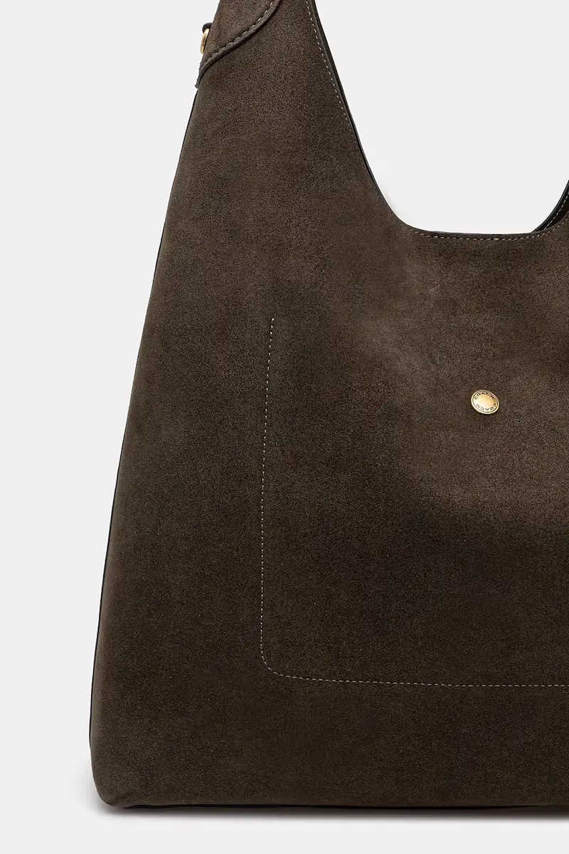borsa in pelle scamosciata Brooklyn colore verde CW636 miniatura 3