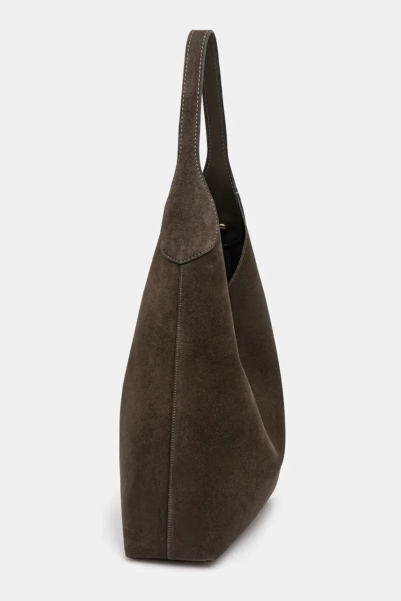 borsa in pelle scamosciata Brooklyn colore verde CW636 miniatura 2