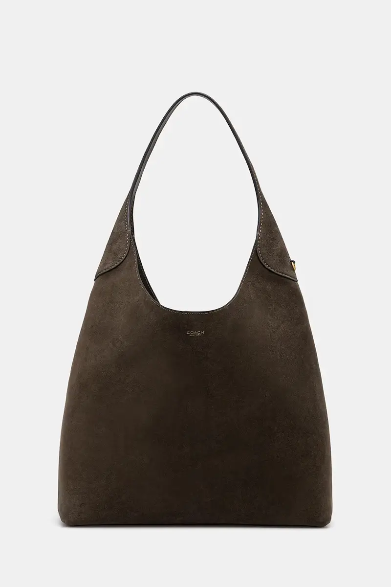 borsa in pelle scamosciata Brooklyn colore verde CW636