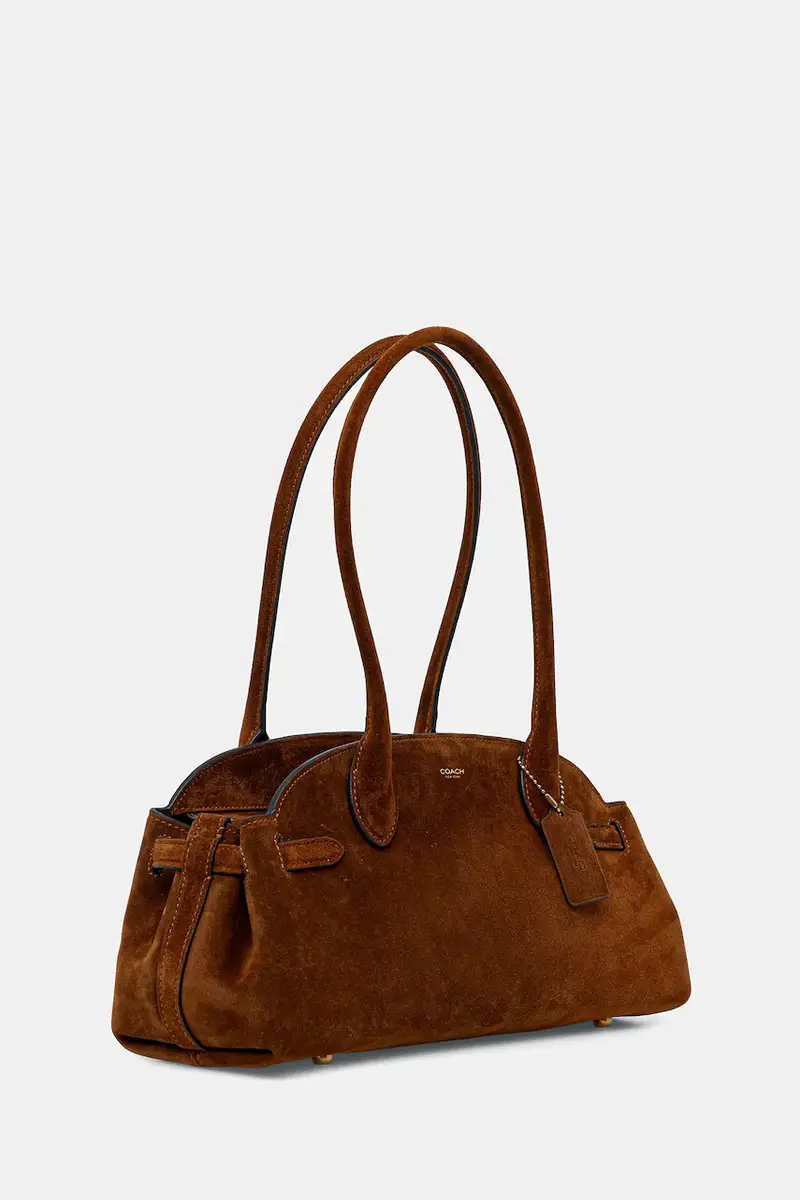 borsa in pelle scamosciata Empire Carryall Bag 34 colore marrone CBN41 miniatura 2