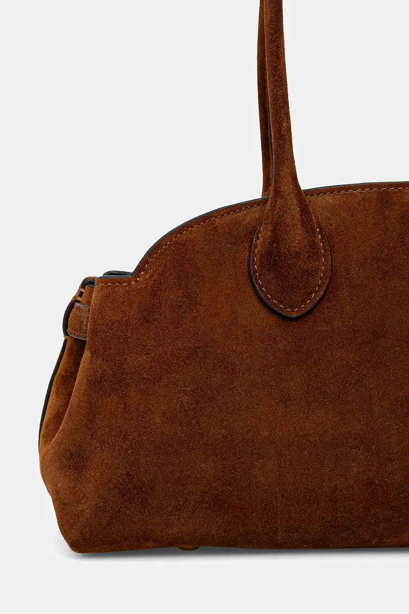 borsa in pelle scamosciata Empire Carryall Bag 34 colore marrone CBN41 miniatura 3