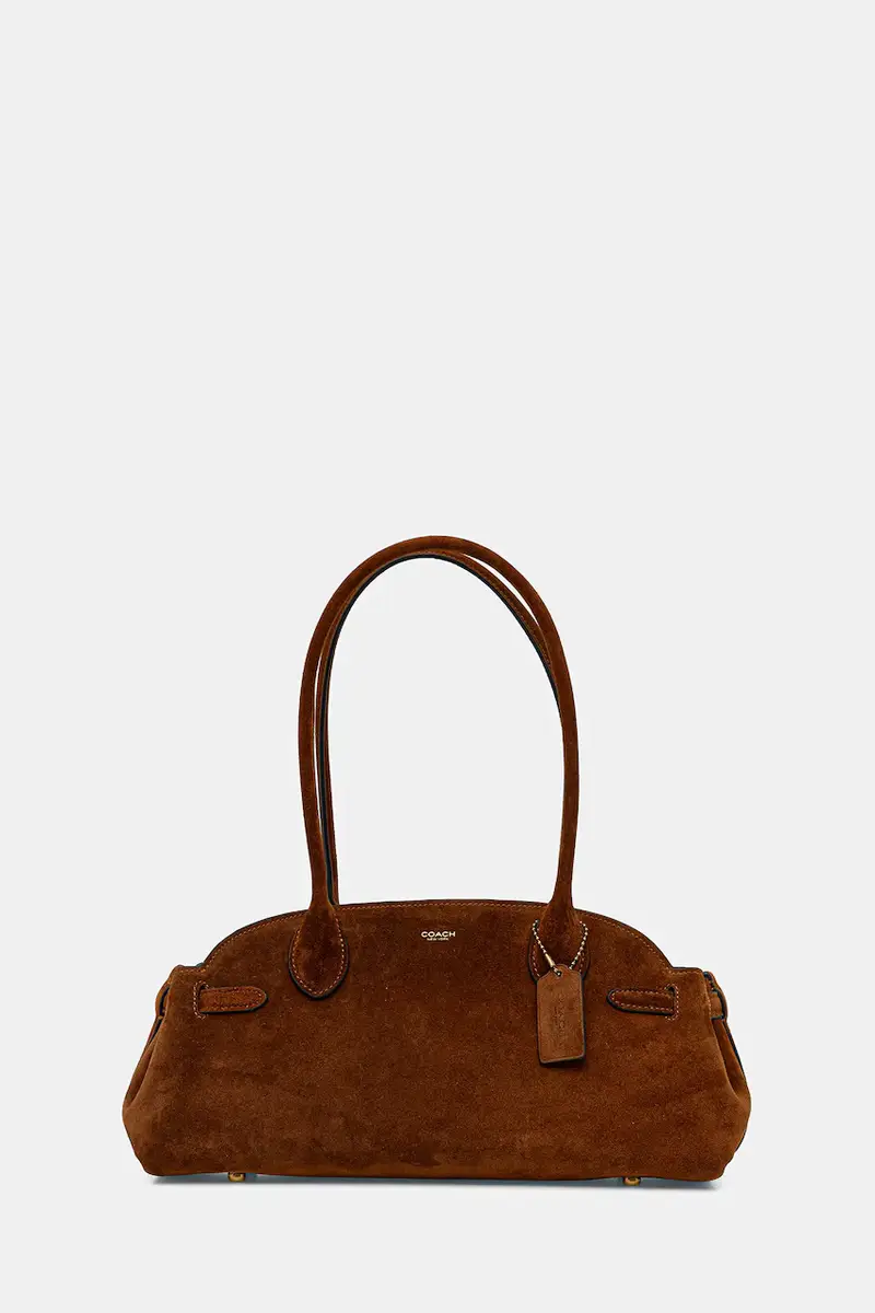 borsa in pelle scamosciata Empire Carryall Bag 34 colore marrone CBN41