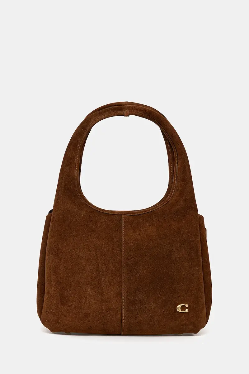 borsa in pelle scamosciata Lana colore marrone CBZ96