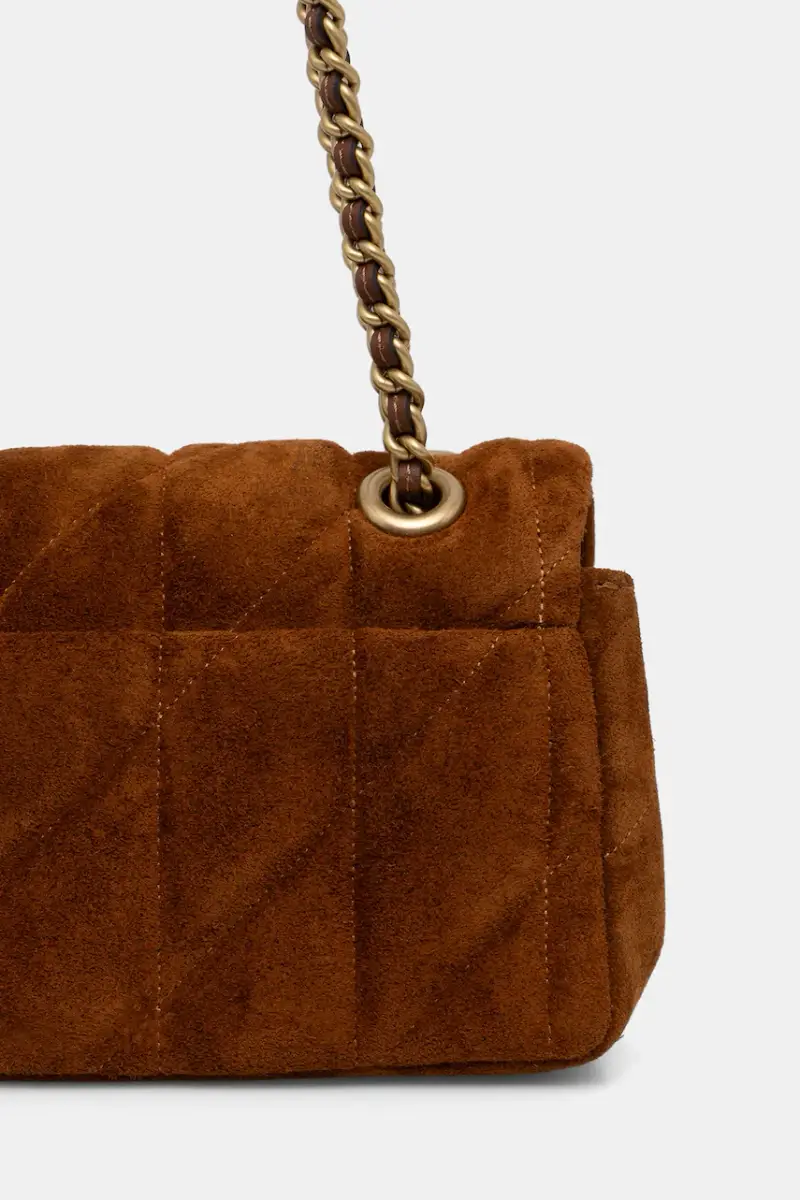 borsa in pelle scamosciata Tabby 20 Marrone miniatura 3