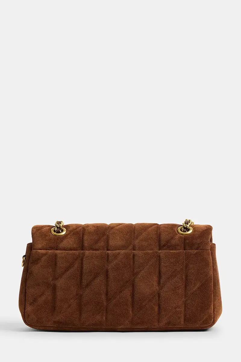 borsa in pelle scamosciata Tabby 26 Marrone miniatura 2