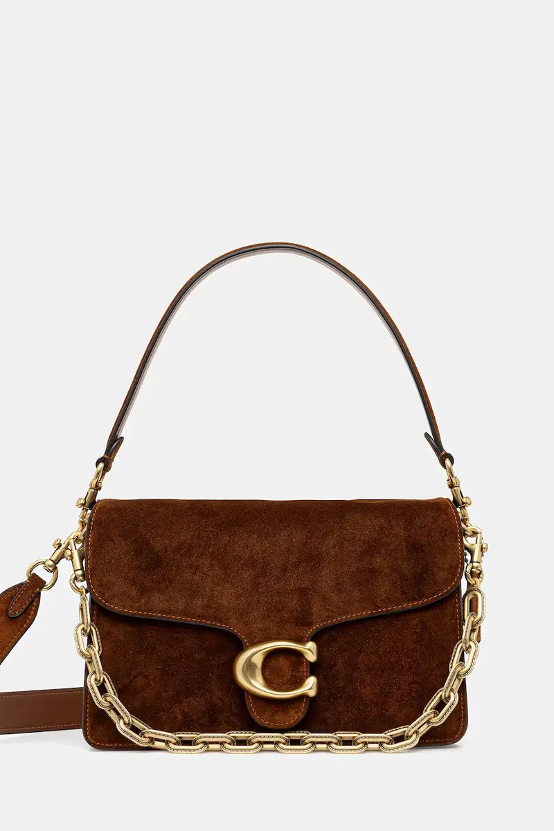 borsa in pelle scamosciata Tabby colore marrone CCK51