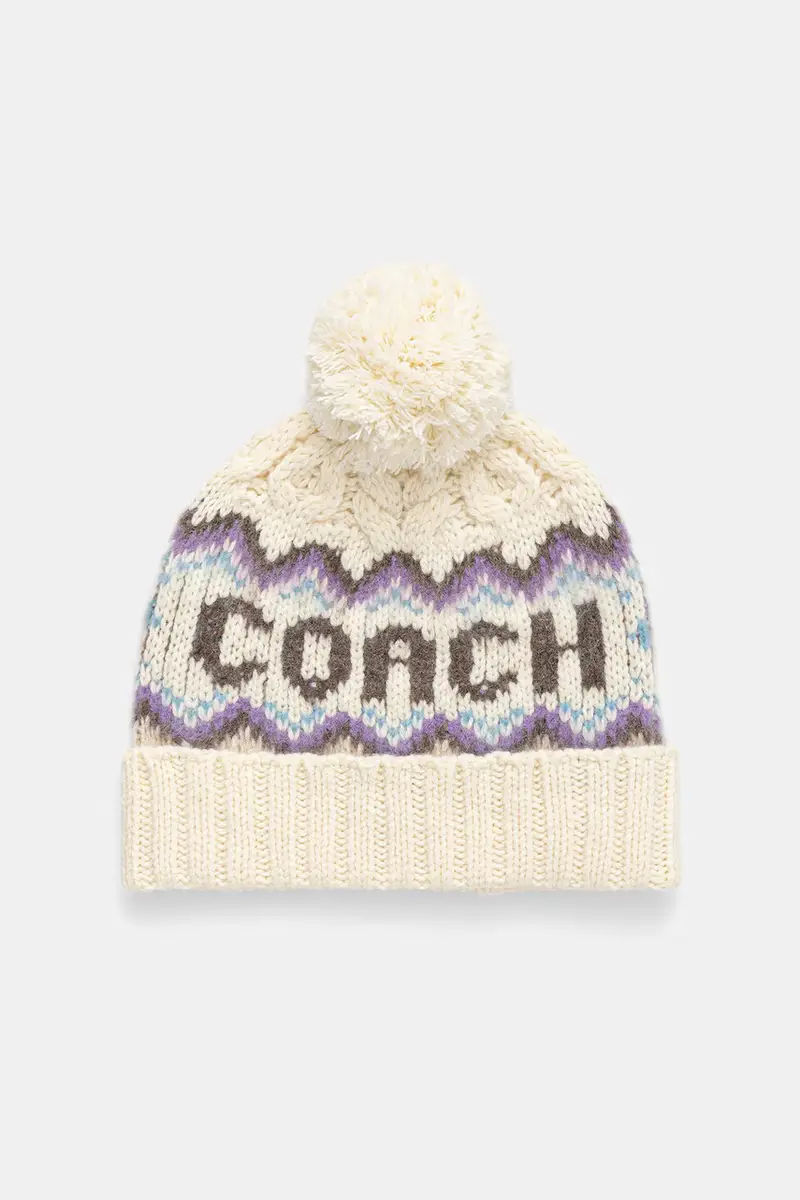 cappello con lana Beige