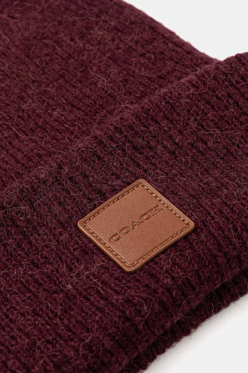 cappello con lana colore rosso 29CU825 Granata miniatura 3