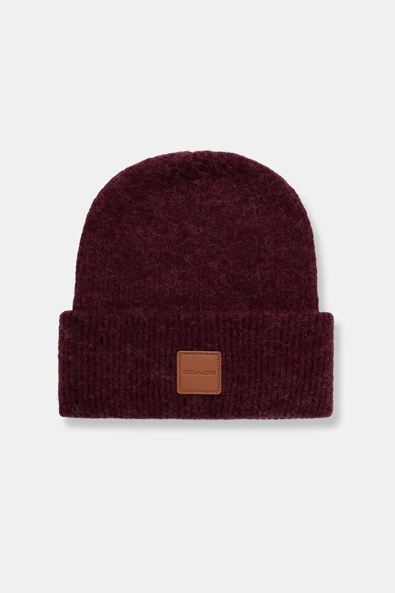 cappello con lana colore rosso 29CU825 Granata