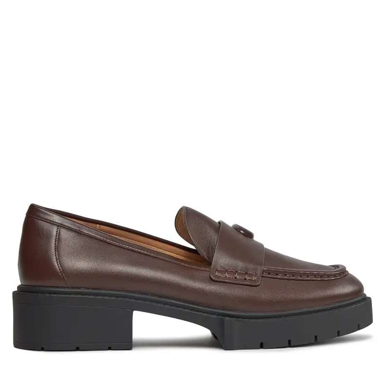 Coach Chunky Loafers Donna Marrone in Pelle