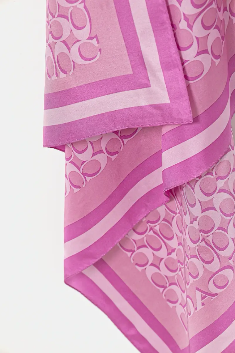 foulard in seta Rosa miniatura 3