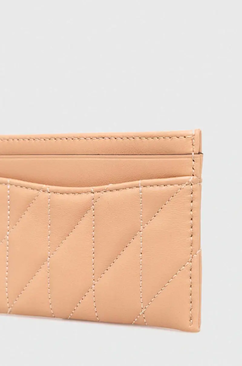 portacarte in pelle Essential Card Case colore beige miniatura 2