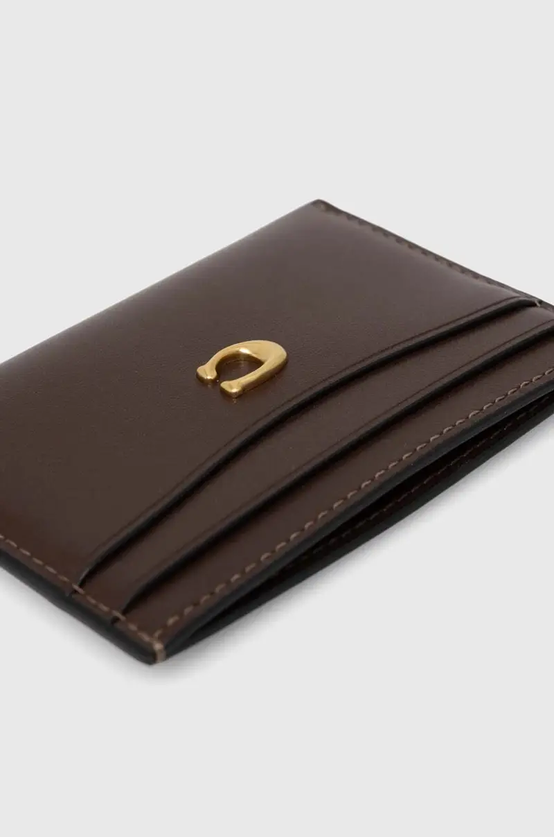 portacarte in pelle Essential Card Case colore marrone miniatura 3