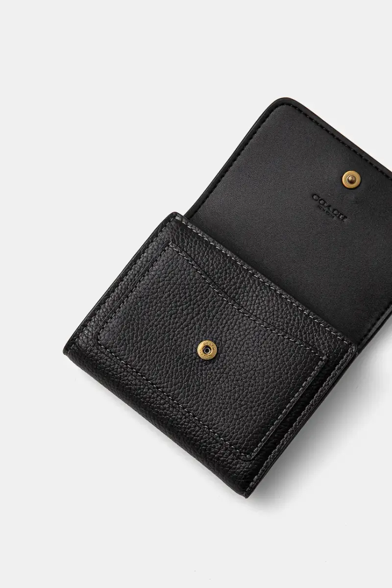 portafoglio in pelle donna colore nero CAO13 miniatura 3