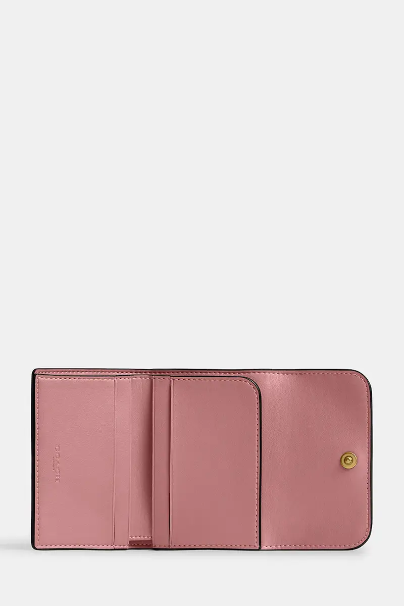 portafoglio in pelle donna colore nero CZ111 Rosa miniatura 3