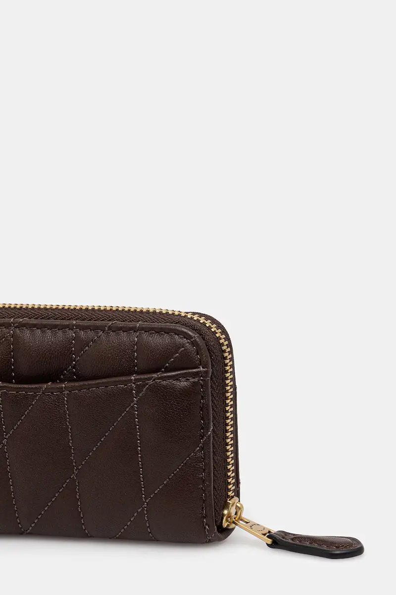 portafoglio in pelle donna colore violetto CM505 Marrone miniatura 2