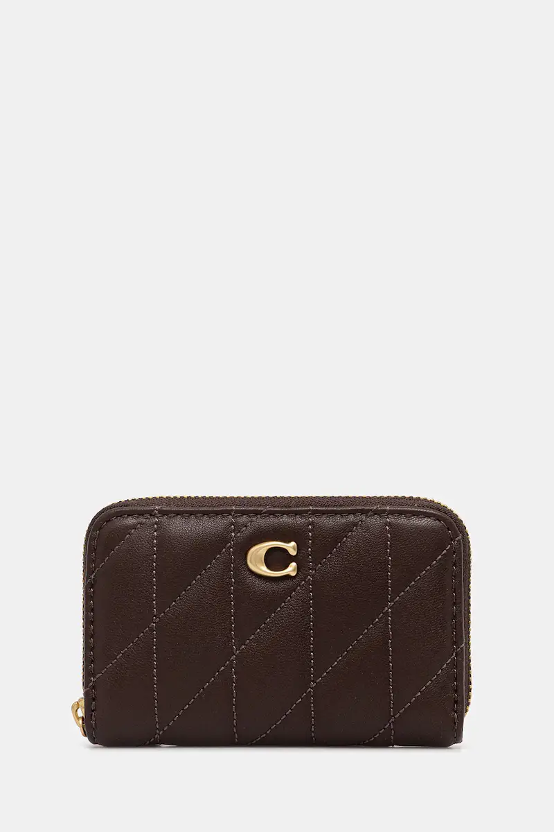 portafoglio in pelle donna colore violetto CM505 Marrone