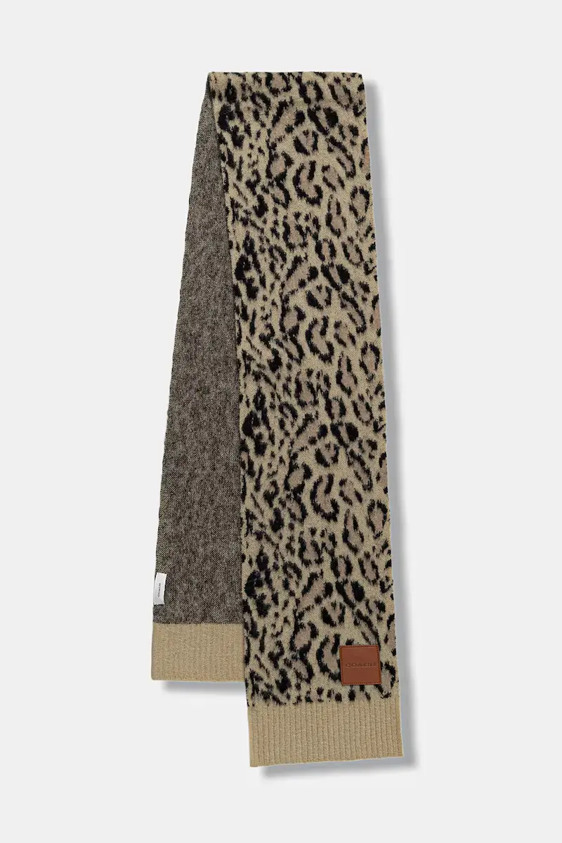 scialle con lana colore marrone 29CCM91