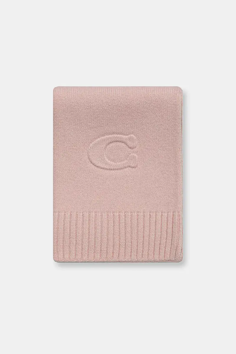 scialle con lana colore rosa 29CCL86 miniatura 2