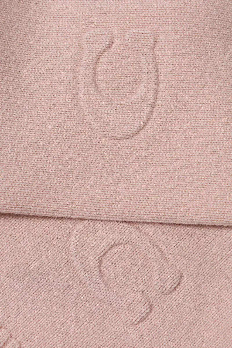 scialle con lana colore rosa 29CCL86 miniatura 3