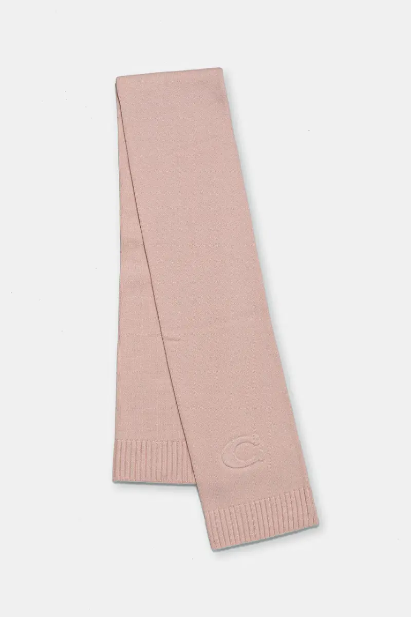 scialle con lana colore rosa 29CCL86